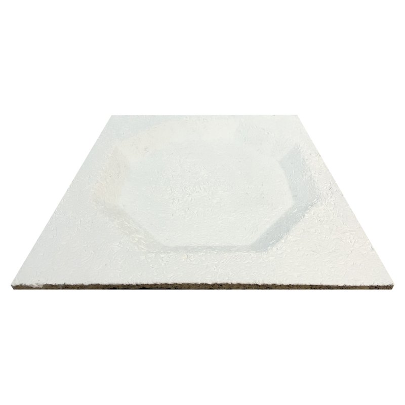 แผ่นเซลโลกรีต ชนิดพิเศษ รุ่น OCTAGON ขนาด 600 x 600 มม.x 10 มม.  (โชว์ผิวด้านหลุม) ผิวหน้าแต่งสีสำเร็จ(เท็กซ์เจอร์)