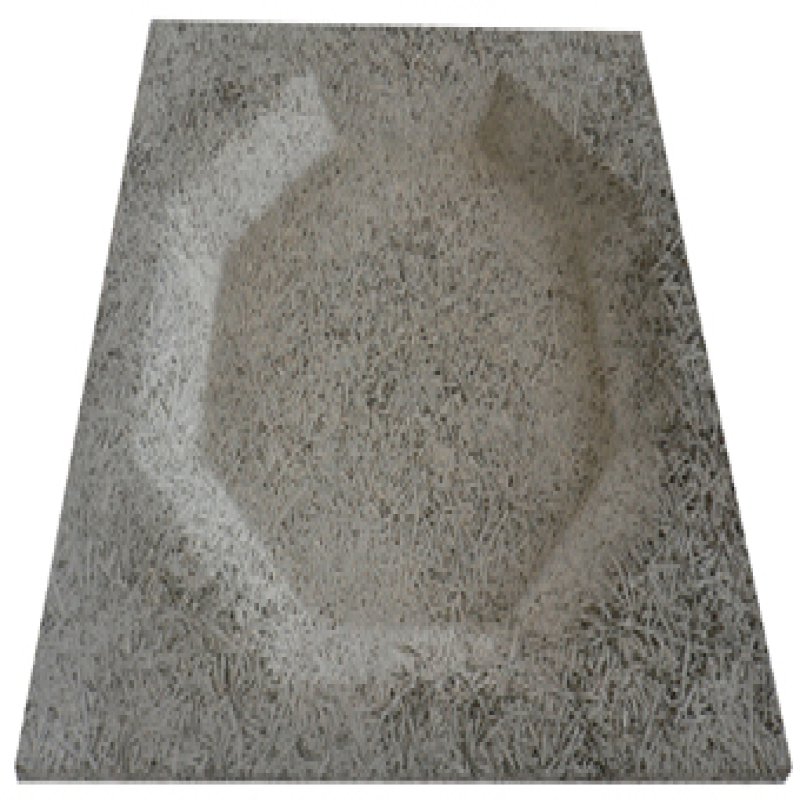 แผ่นเซลโลกรีต ชนิดพิเศษ รุ่น OCTAGON ขนาด 600 x 600 มม.x 10 มม.  (โชว์ผิวด้านหลุม) ผิวหน้าธรรมชาติพ่นสีสำเร็จ