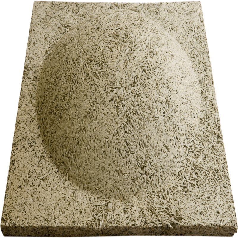 แผ่นเซลโลกรีต ชนิดพิเศษ รุ่น DOME ขนาด 600 x 600 มม.x 10 มม.  (โชว์ผิวด้านนูน) ผิวหน้าธรรมชาติและพ่นสีสำเร็จ