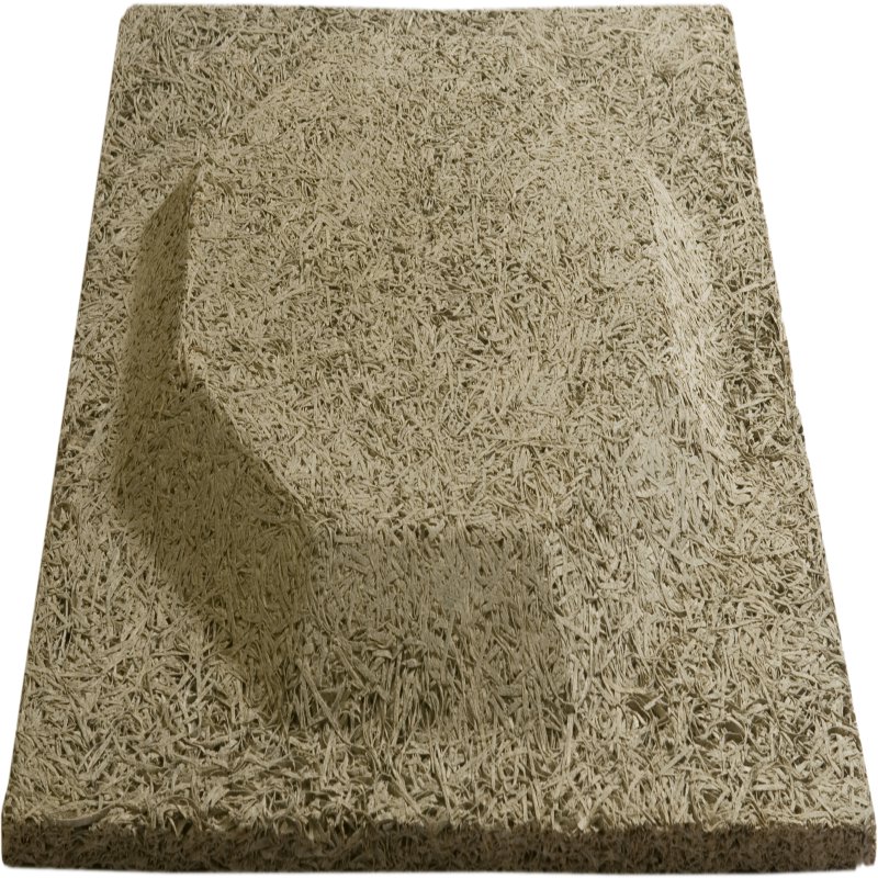 แผ่นเซลโลกรีต ชนิดพิเศษ รุ่น OCTAGON ขนาด 600 x 600 มม.x 10 มม.  (โชว์ผิวด้านนูน) ผิวหน้าพ่นสีธรรมชาติ